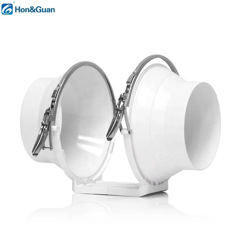 Hon&guan factory direct sales AC cooling product silent mixed-flow fan 8 inch 200mm diameter HAVC exhaust blower fan