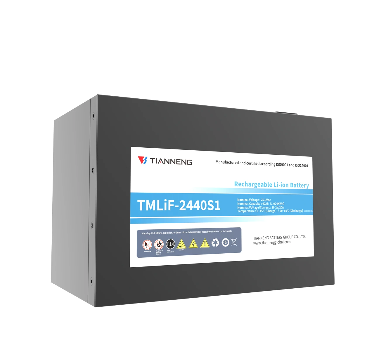 25.6V 40Ah Automated Guided Vehicles AGV lithium battery -Tianneng LiFePO4 power battery  Supplier