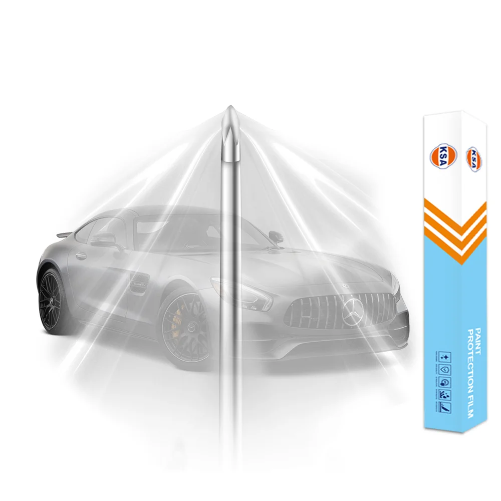 KSA car TPHPPF transparent invisible car cover film full car paint protection film invisible anti-scratch7.5mil8.5mil