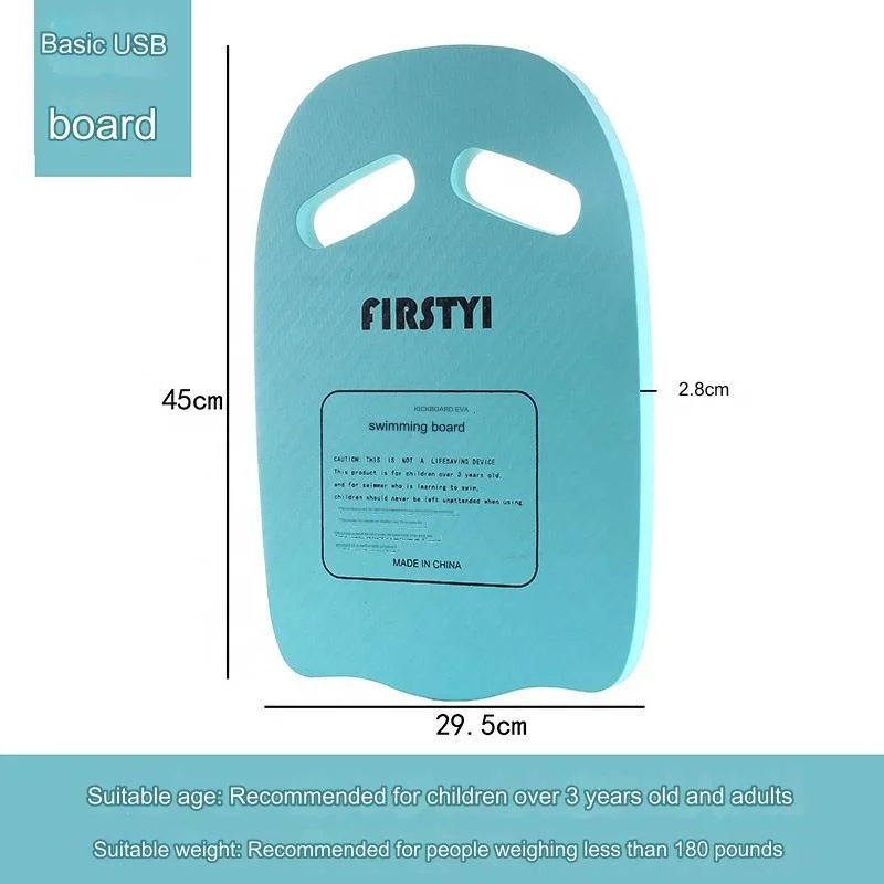 Sansd EVA Swim Board Adult Kids Float Board Learn Swimming Aid Equipment Gear Swim Kick Board U-shaped Float Grab Kickboard