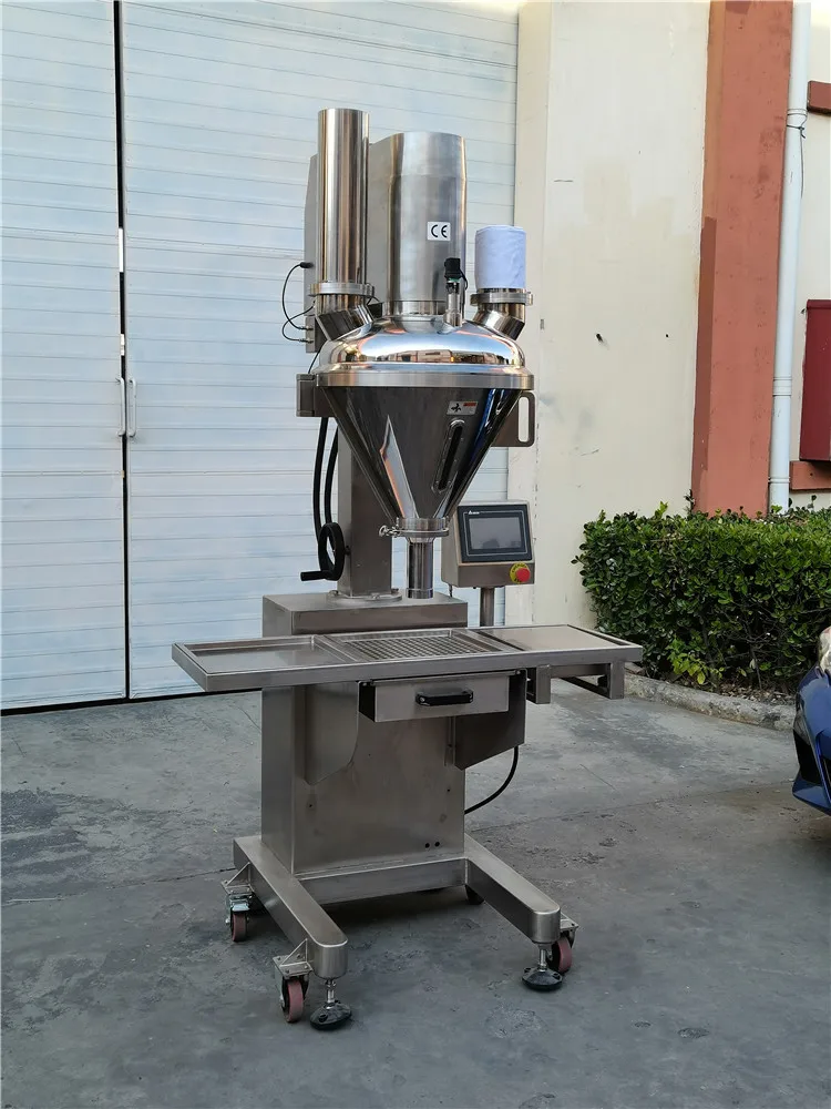 Industrial Coffee Filler Auger / Vertical Form Fill Seal Machine With Powder Filling Machine