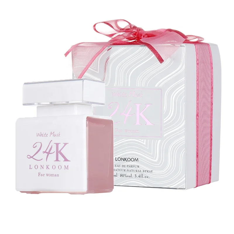 LONKOOM original perfumes 24K white musk women perfume body spray eau de parfum custom private label