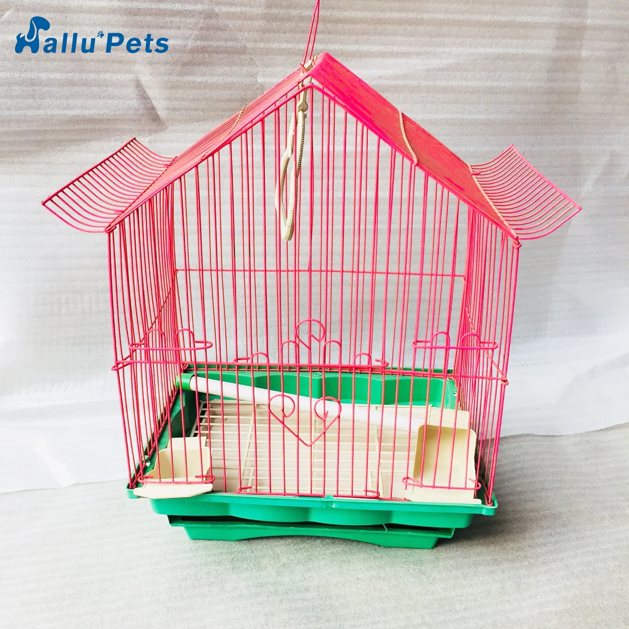 Blue & red horizontal Sliding Iron large bird cage parrot breeding Rectangle Breeding Flight Parakeet Bird Cage For Sale