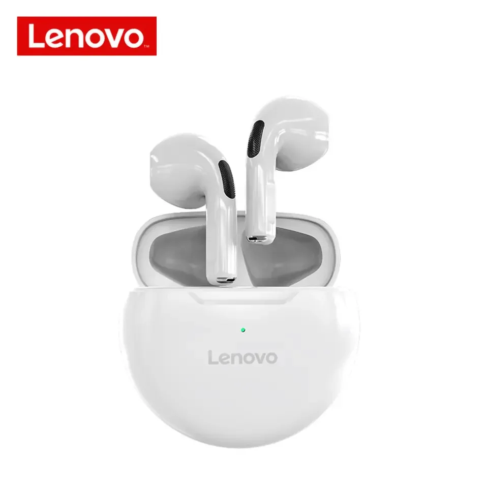 Original Lenovo HT38 earbuds pro 6 portable waterproof bt TWS wireless gaming mini Blue tooth earphones headphones