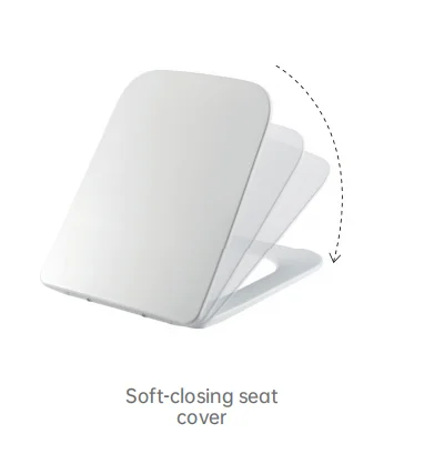 Modern Square Rimless Sanitary Ware Toilet Wc With CE Certificate Wall Hung Toilet With UF Slow Close Toilet Seat