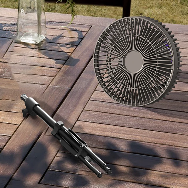 New Style Rechargeable 8000mAh Power Bank Battery Air Cooler Table Fan With Mosquito Killing Lamp