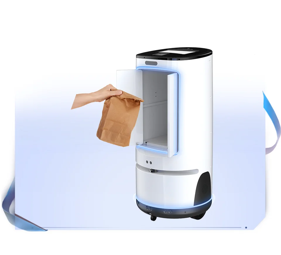  Автоматическая доставка посылок PadBot W1 робот для отправки в больничном