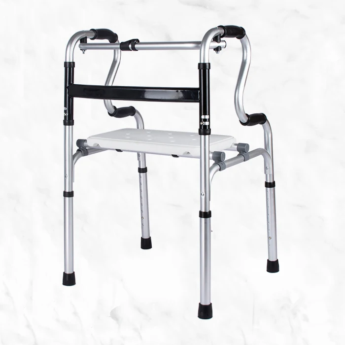 Adjustable light weight mobility adult elderly walking wheel walker rollator for disabled people