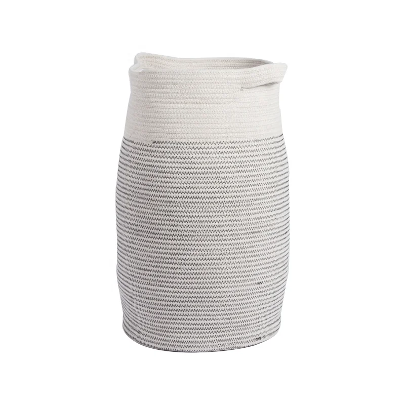 Часы с плетеным ремешком Большие Детские тканые из хлопкового каната для хранения корзина для белья с ручками