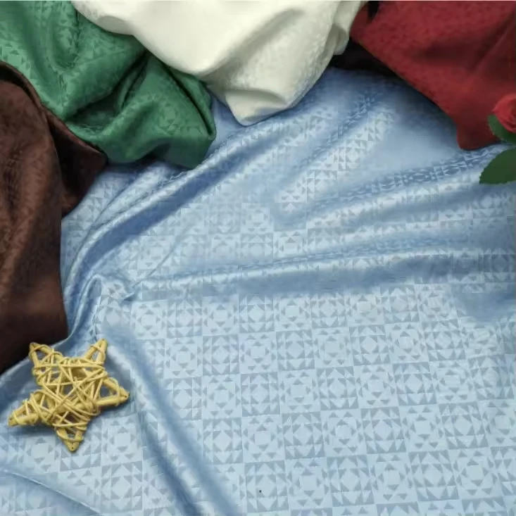 new Popular element triangle check satin jacquard textile Printed bottoming cloth fashion dress fabric