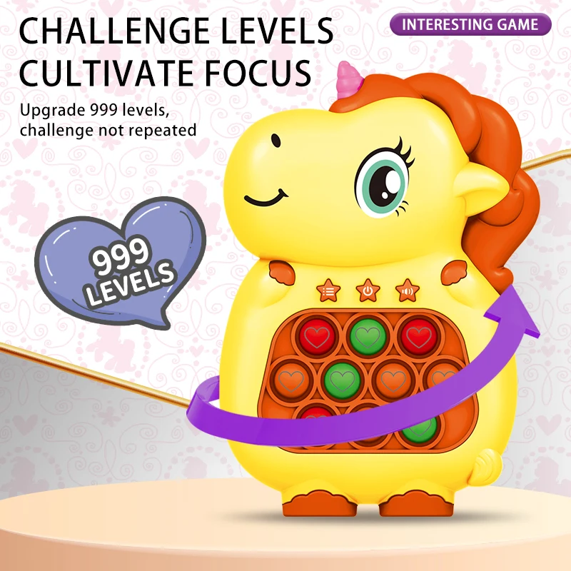 Fidget Toy Quick Push Whack a Mole Party Game Push Bubble Pop Game Toy for Kids Adults