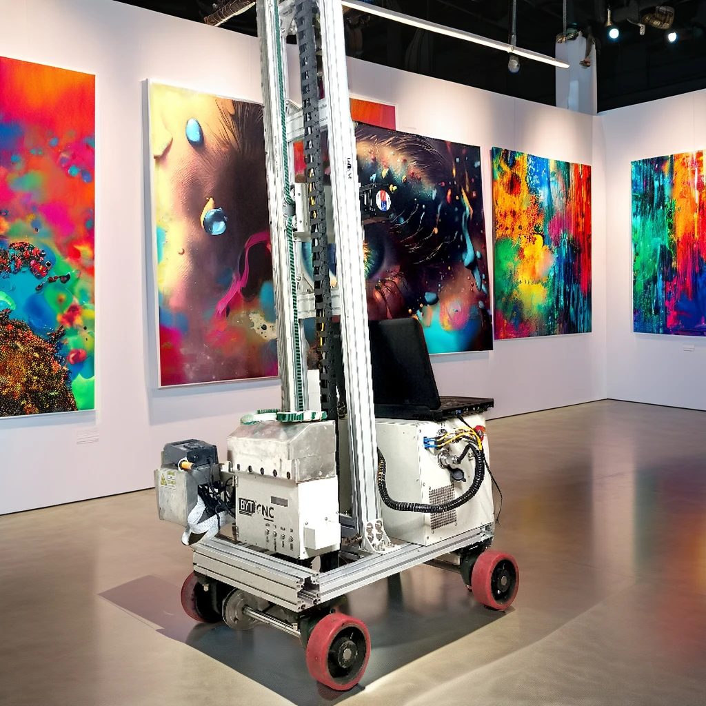 Wall Robot Paint Machine PVC Acrylic Painting 3D Wall Printing Machine Vertical Wall Printer