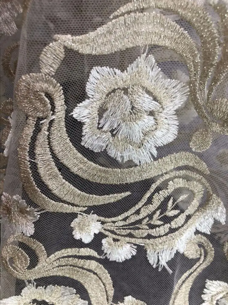 
2020 Rose pink 3D beaded lace fabric 3D embroidered lace fabric for african weddings 