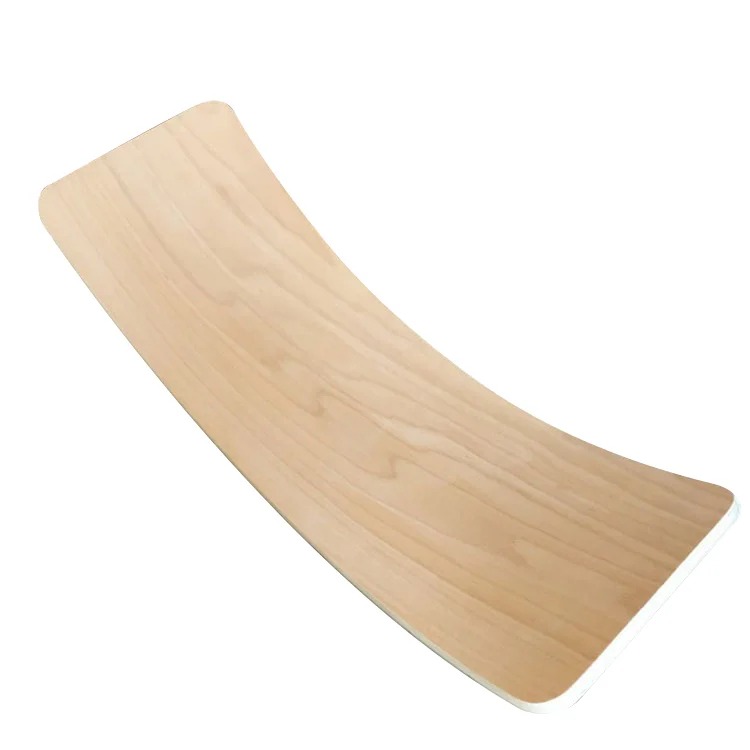 OEM New Design Kids Wood Balancing Standing Yoga Stability Rehabilitation Trainer Fitness Wooden Wobble Balance Board