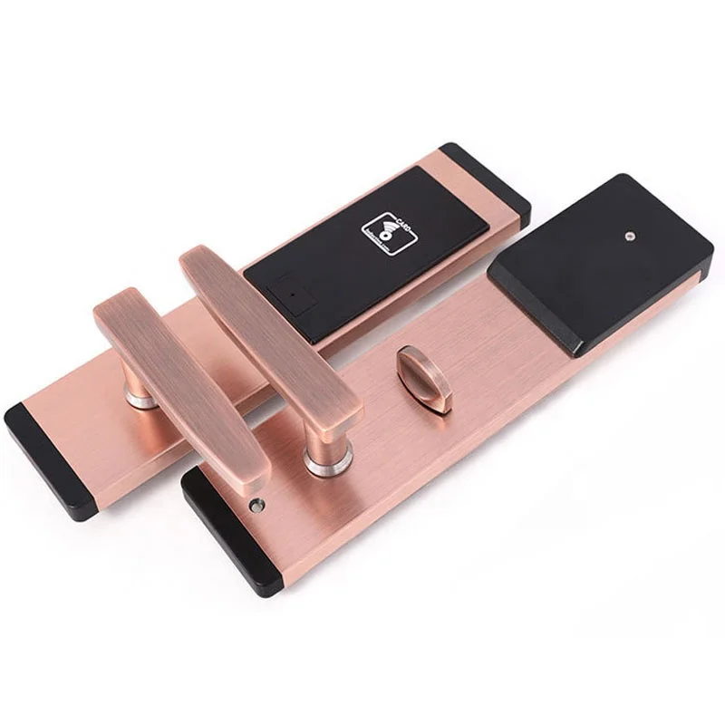 hot sale ANSI mortise Rfid access control  Rfid card 125KHZ or 13.56MHZ hotel digital door lock with free system
