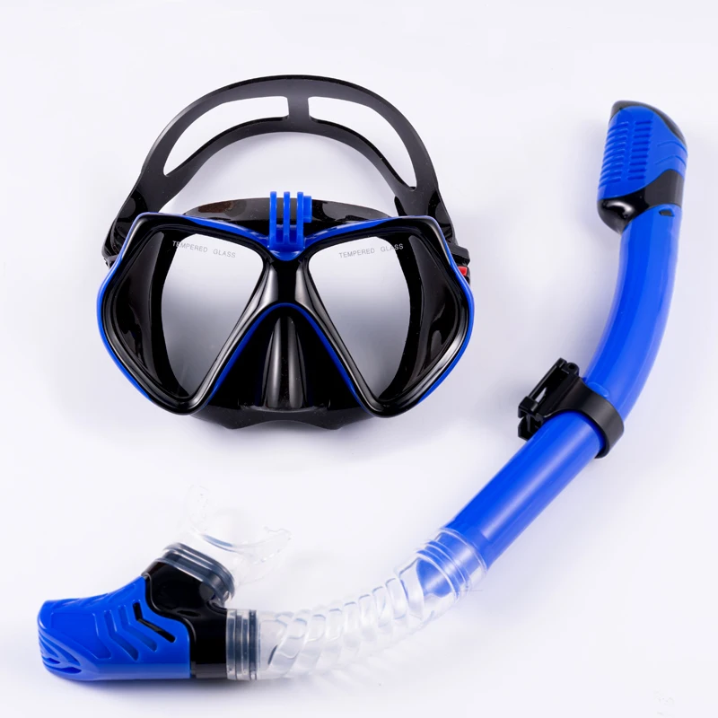 Dry top Snorkel underwater diving mask snorkel set swimming snorkeling mask set with good quality