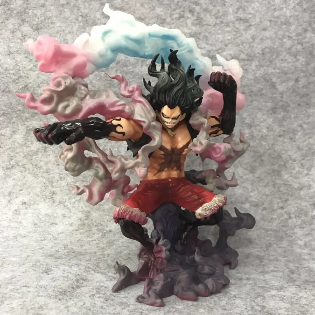 26.5cm One Piece Luffy Snake Man PVC Action Figure One Piece Anime Monkey D Luffy Gear 4 Snake Man Collection Figure Toy