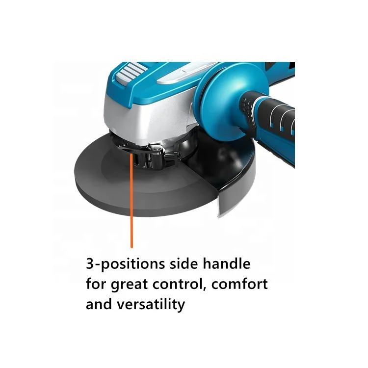 С возможностью работы как от сети, так и от аккумулятора 18V литий-ионный Тип/ионно-литиевая аккумуляторная батарея аккумуляторная угловая шлифовальная машина с мягкой ручкой AG-L0118-2T