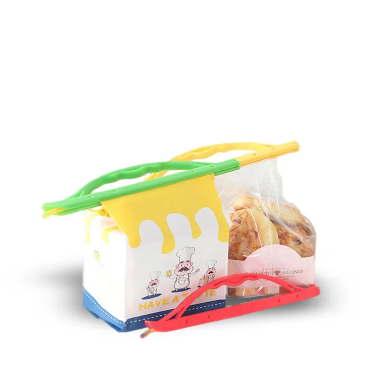 plastic bag sealer closure kitchen food storage clips sealing chip clips Rubber Seal bag Stick bag Clip