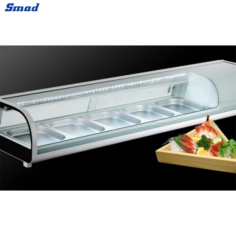 Hot Sales Commercial Fridge Chiller Counter Sushi Display Showcase