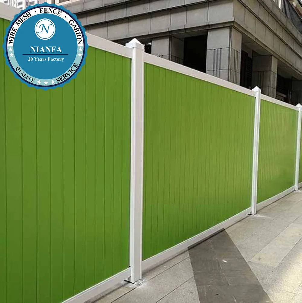 6FT. H X8FT. W White Hot Sale Cheap Vinyl PVC Plastic Privacy Fence for Home and Garden