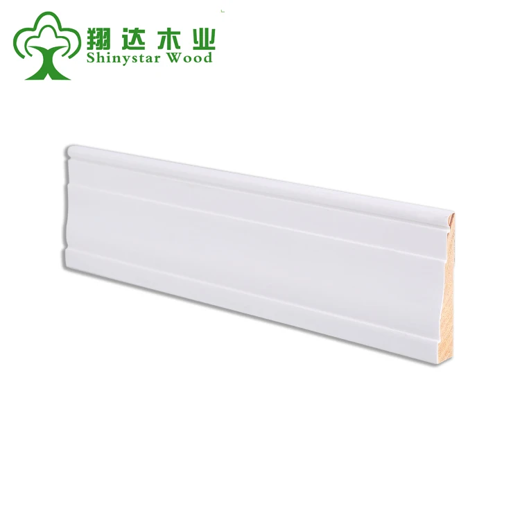 Cheap Gesso Primed FJ Cedar Shoe Moulding for indoor
