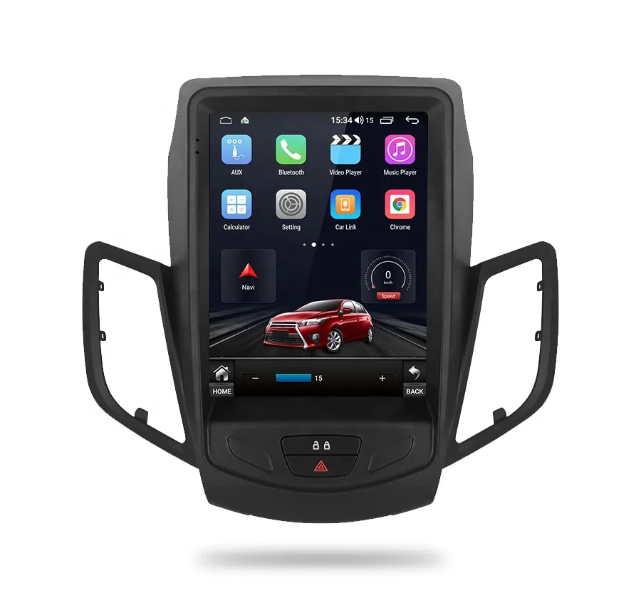 Автомагнитола RUISO Автомобильный плеер для FORD fiesta 2009-2016 GPS Tesla вертикальный экран