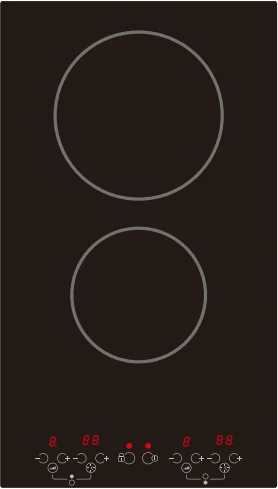 Wholesale Vertical Induction Hob Cooper Coil Two Burner Domino Induction Hob 3000W