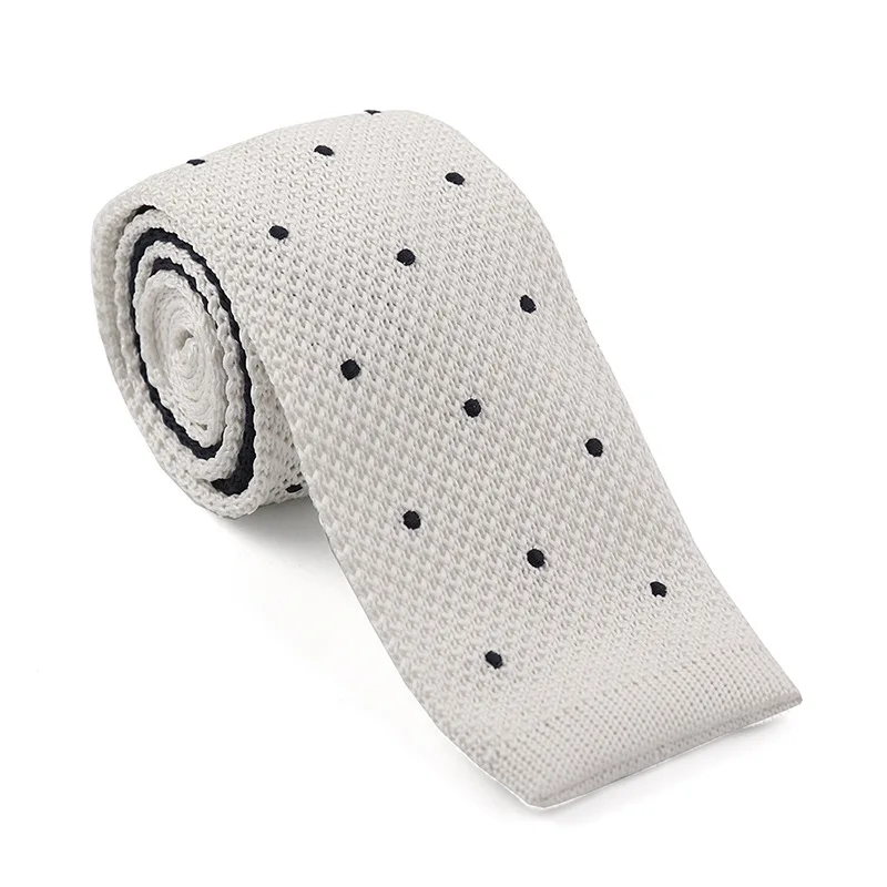 Custom Silk Ties For Men Italian Sublimation Neckties Silk Wholesale Jacquard Dot Cravate pour homme