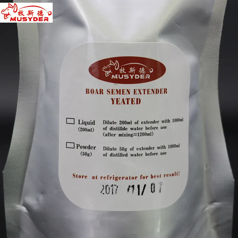 Semen Thinning Powder Boar Semen Dilution Preservation Agent Diluent Sperm for Pigs Semen Extender for Pigs Guangdong Musyder