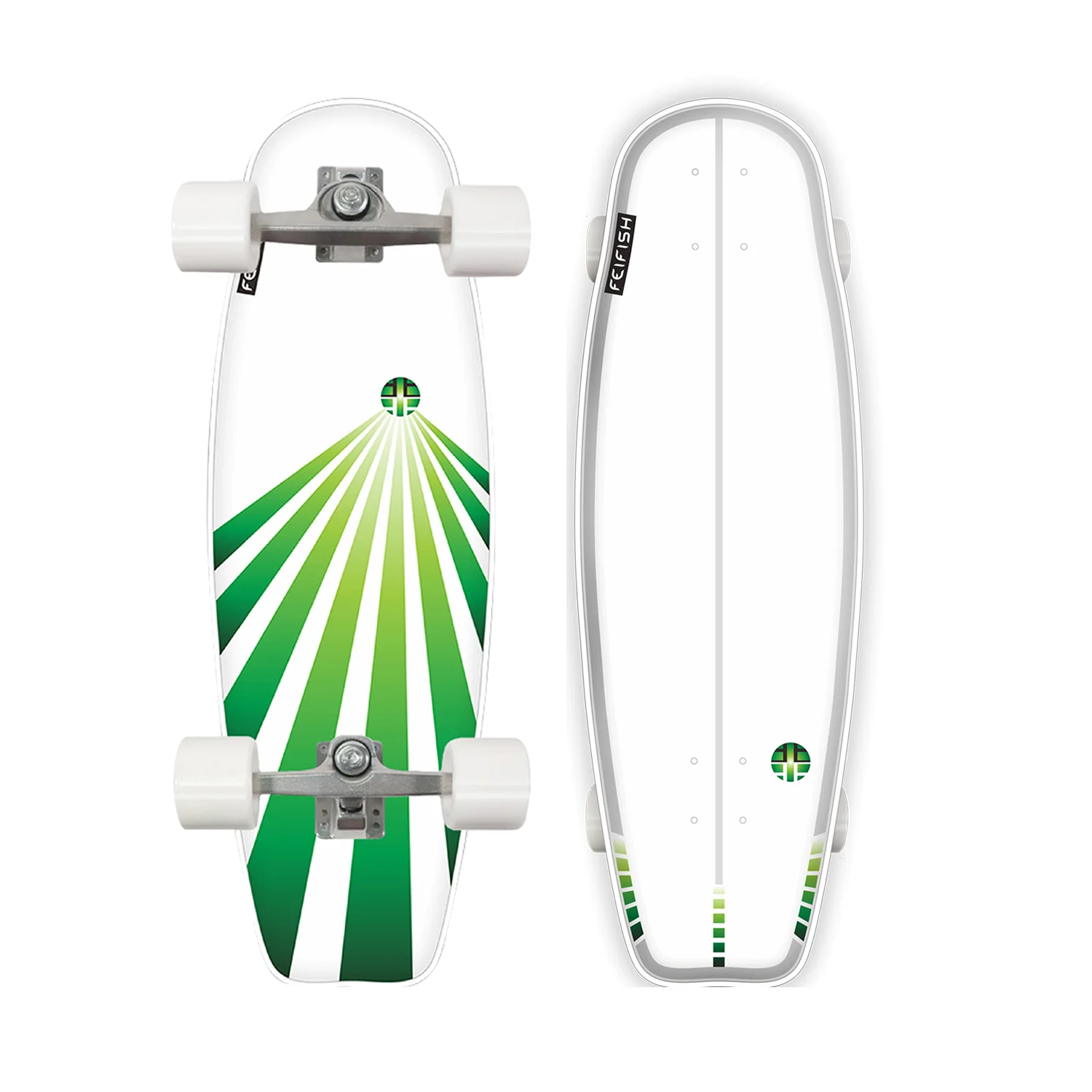 ACA Feifish Designs Canadian Maple CX S6 Surfskate Truck Complete Land 32inch Surf Skateboard