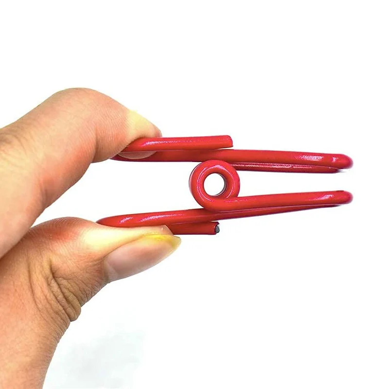 Wholesale Multi-Purpose Hollow out Binder Clips Utility Metal Clips PVC-Coated Steel Clip for Food Package Chips Bag Clothes