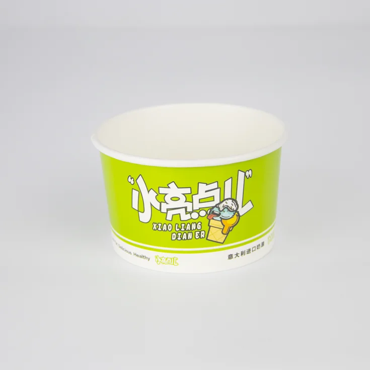 Profession factory China colorful wholesale paper cup for ice cream printed color  produced cheap takeaway coffee