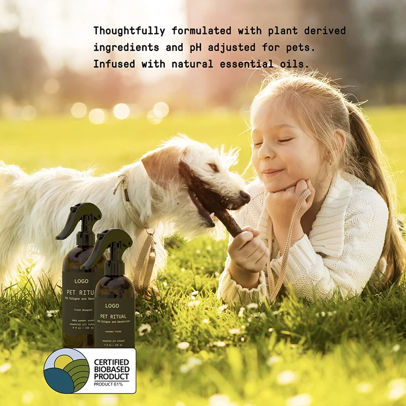 Private Label Lavender Dog Perfume Spray Dog Deodorizer Spray Essential Oil Infused Dog Fragrance Spray