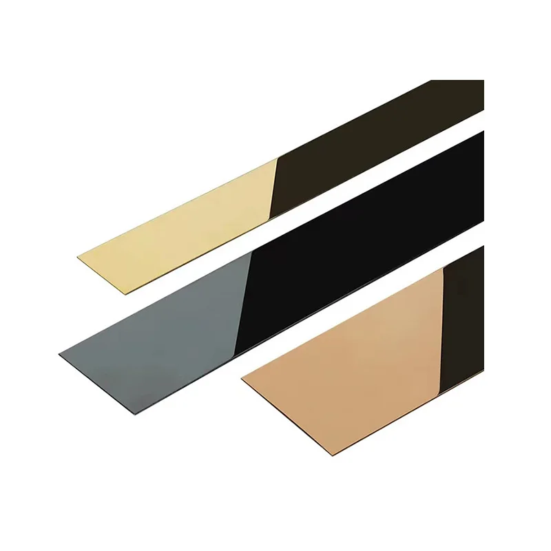 Mirror Gold Decoration Stainless Steel Band Ceramic Tile Trim Gap Edge Corner Flat Strips For Wall Trims