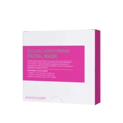 100% Vegan Collagen Firming Face Sheet Mask Anti-Wrinkle Soothing Anti-Aging Face Sheet Mask Plumps Tightens Facial Mask