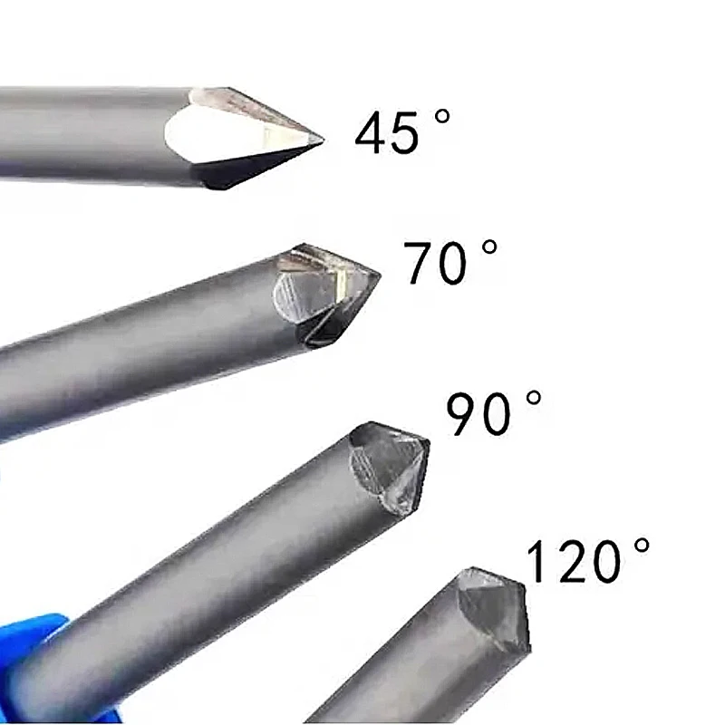 Diamond 70/90/120 degree PCD engraving cutting head 0.2mm stone marble milling tool