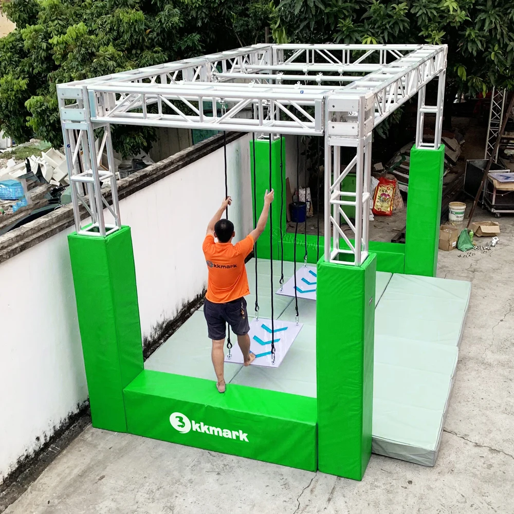 KKMARK оборудование для комнатного спортзала, плавающий мост, ниндзя воин, препятствия для детей