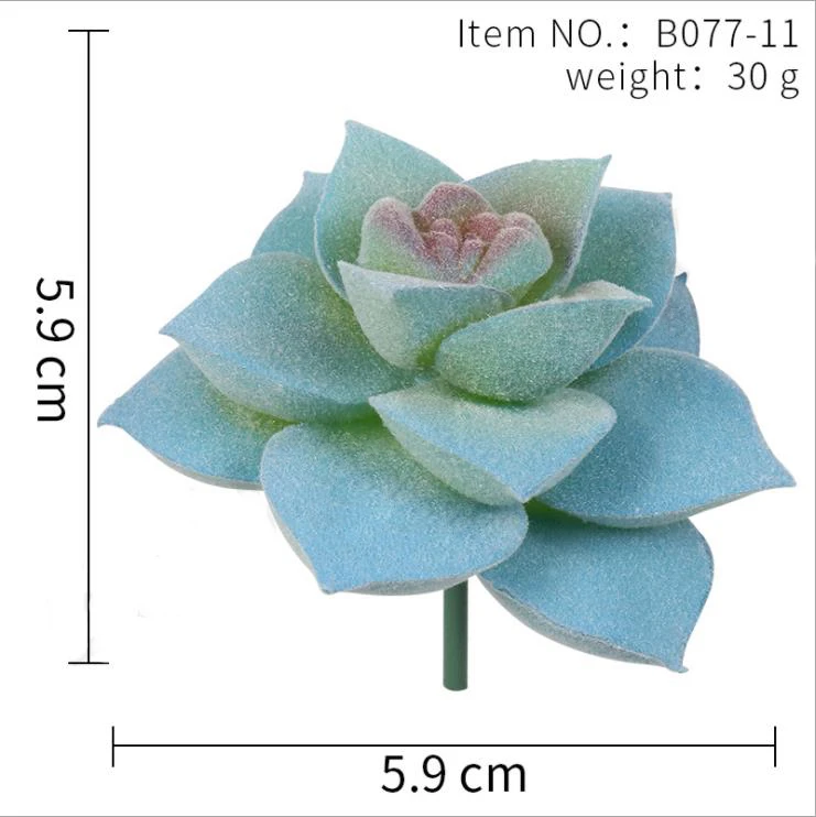 Garden Decoration Pvc Eco-friendly Outdoor Plants Artificial Succulents In Pots