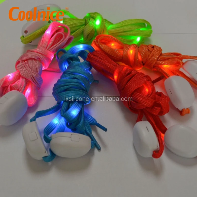 Factory Direct Luminous LED Shoelaces, Unisex Light Up Casual Sneaker Shoe Laces For Disco Party Night Glowing Shoe Strings