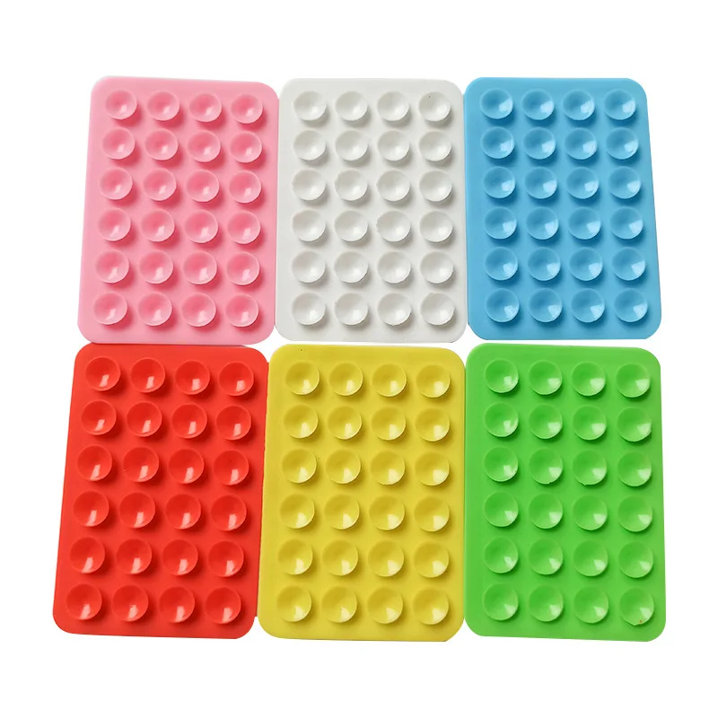 Manufacturers square 24 pieces 12 pieces suction cups single-grain suction cups with adhesive phone stickers
