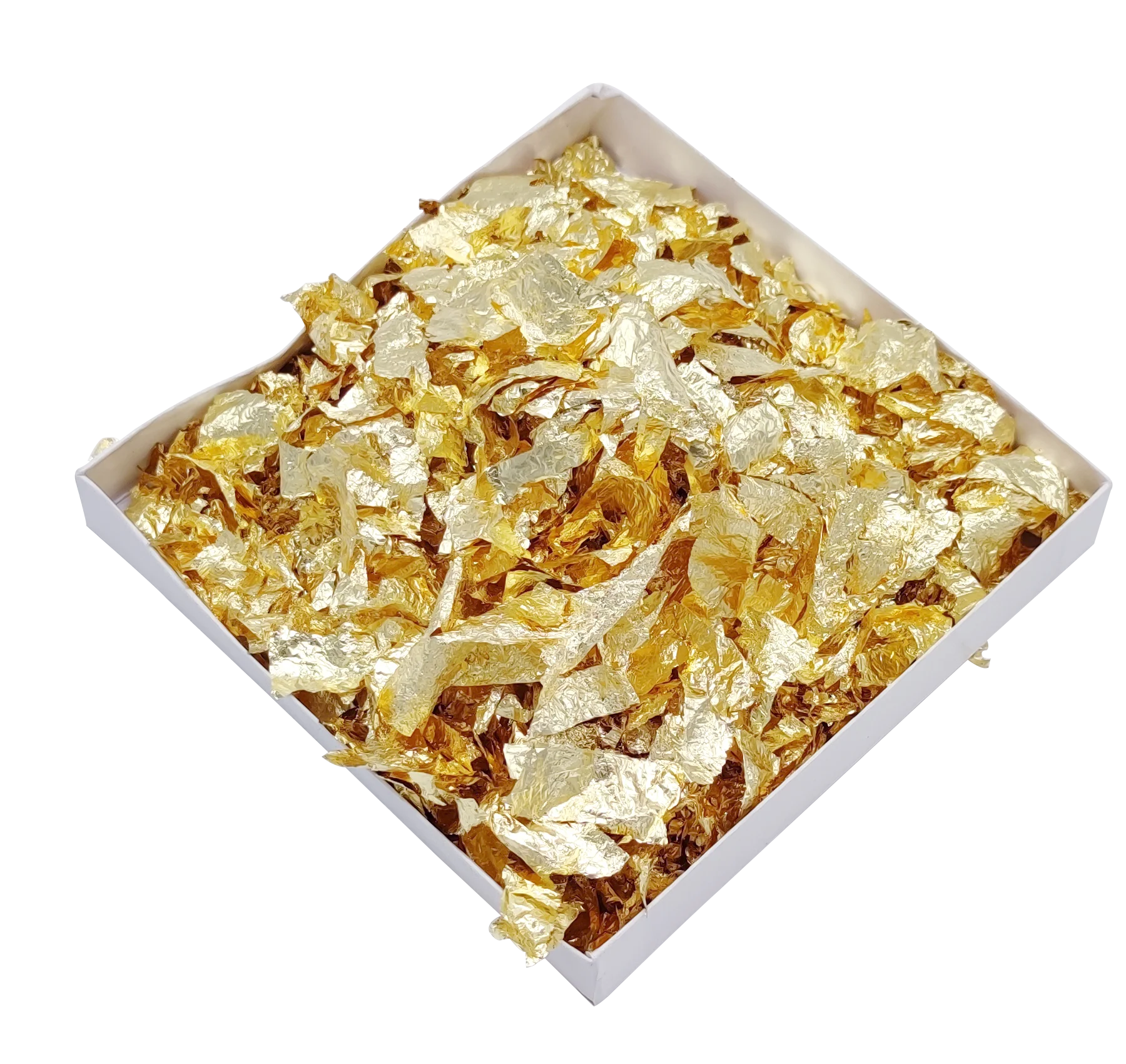 Shiny Gold Leaf Flakes Sequins Glitters Confetti For Painting Arts Nail Art Foil Decorative Paper Resin Mold Fillings