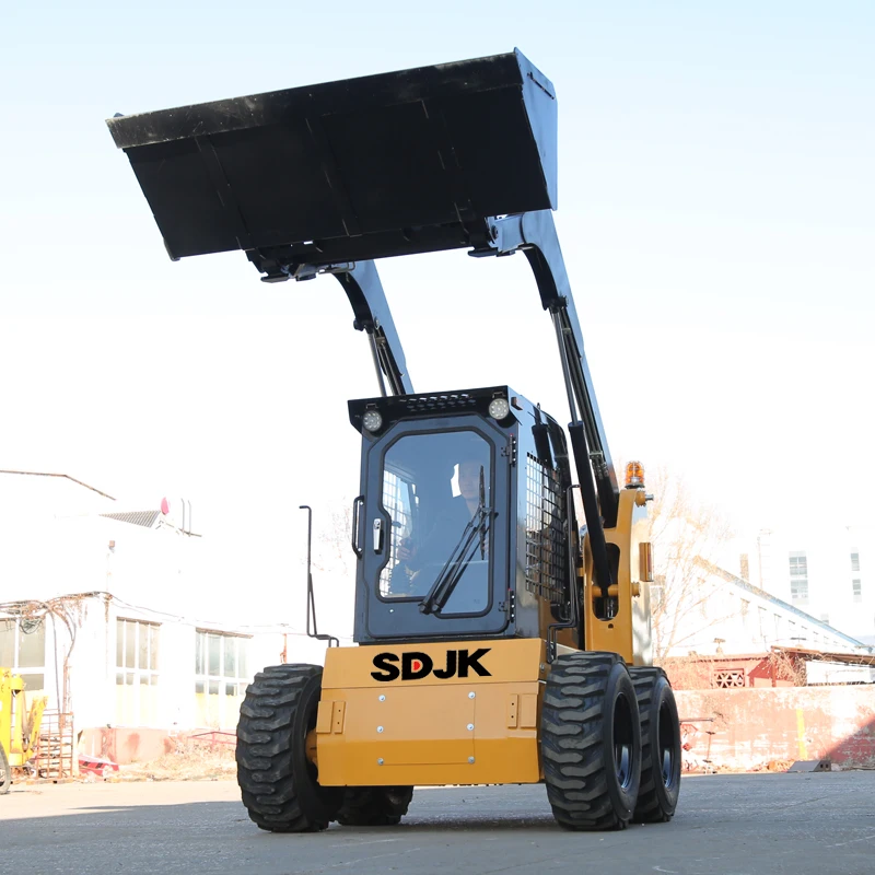 China Top Brand SDJK Factory Mini Small Skid Steer Loader Skid Steer on Sale Support customization