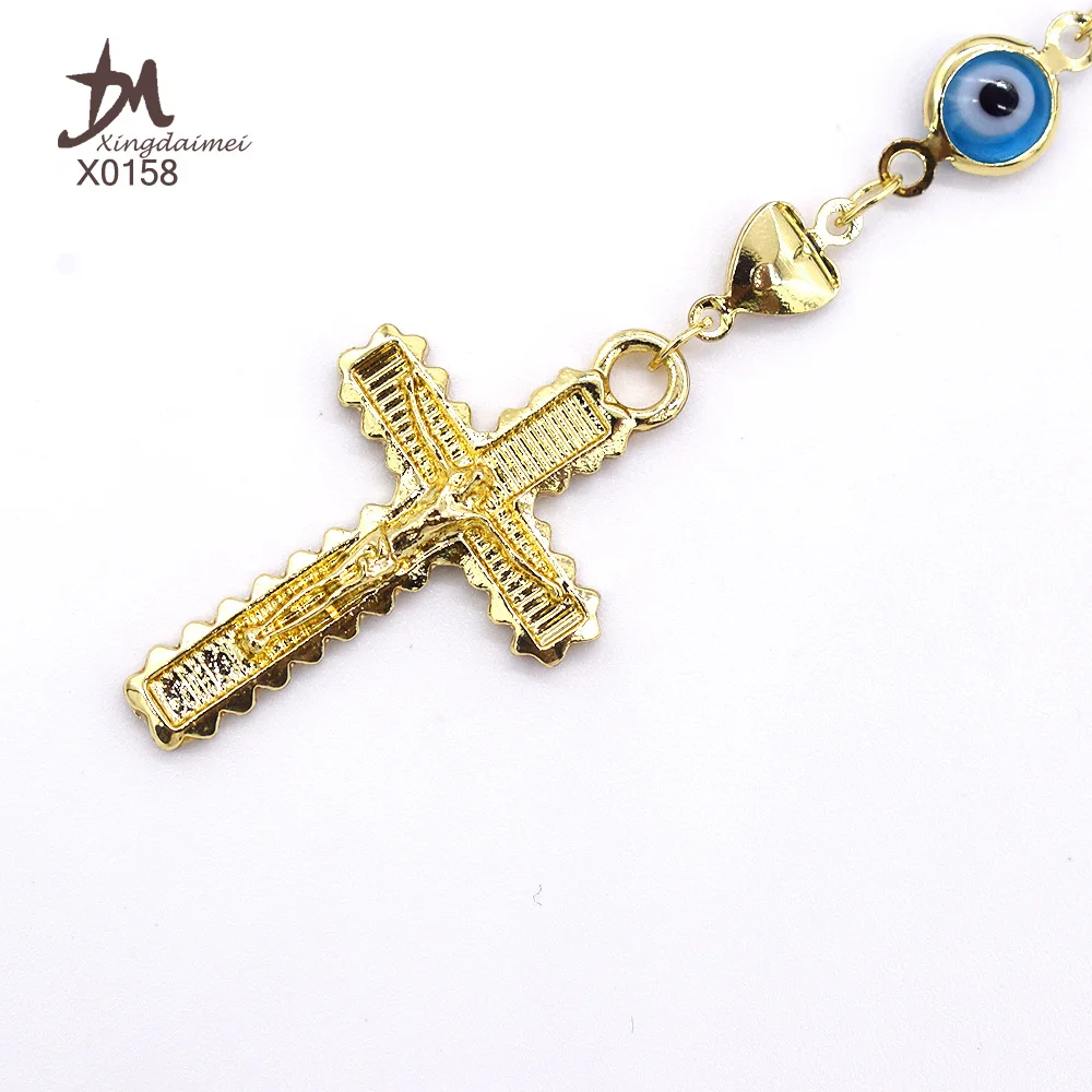 X0158 new design evil eyes religious necklace 18k gold religious pendant necklace