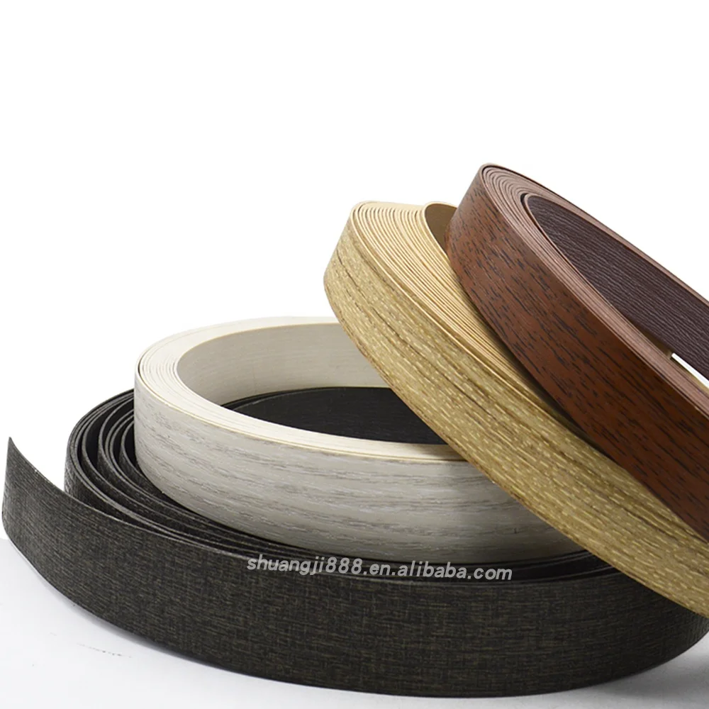 Flexible Soft Plastic Rubber Strip Step Edge Protection Custom Self Pvc  Wood Edge Bands For Particle Board