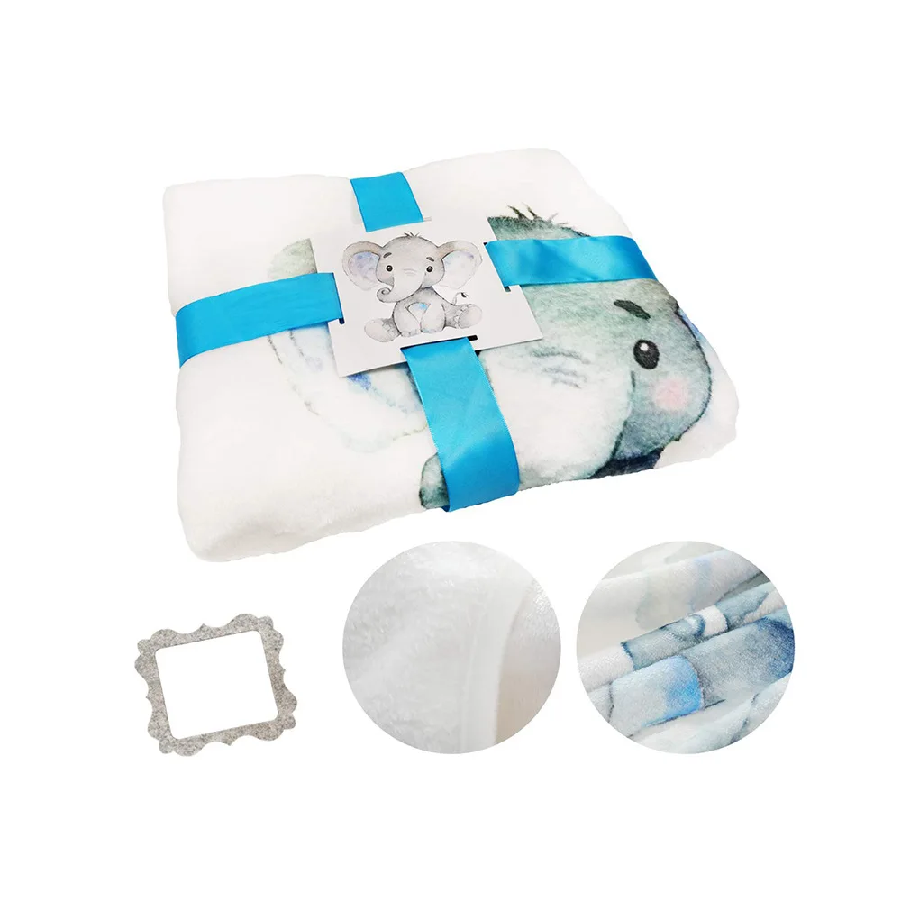 Customized Newborn Gift Milestone Blanket Plush Polar Fleece Baby Photography Props Monthly Blanket