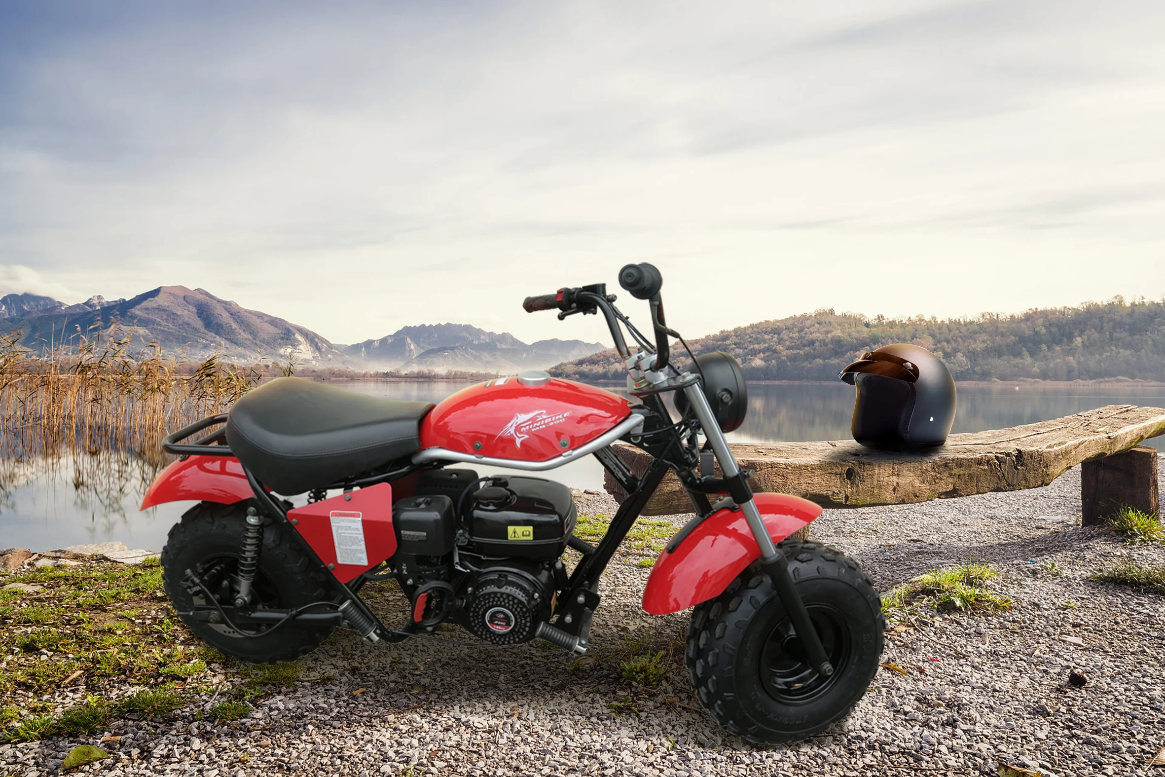 80CC 4 Stroke 2 Wheels Mini Bike for Kids&Adult