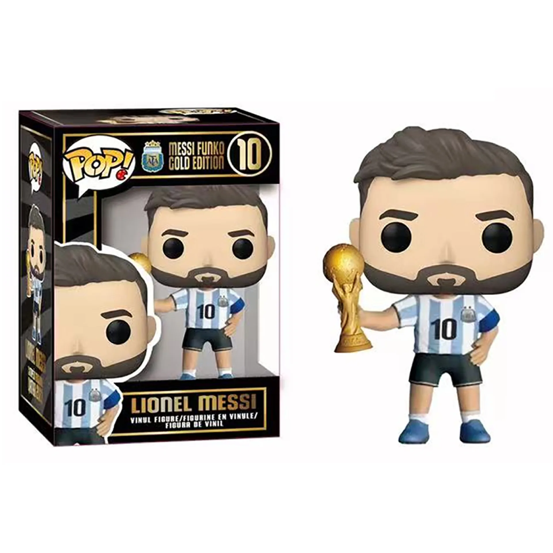 New Arrival POP Argentine Football Association 10 Lionel Messi Action Figure Vinyl Model Toys Afa With Box Collection Gift