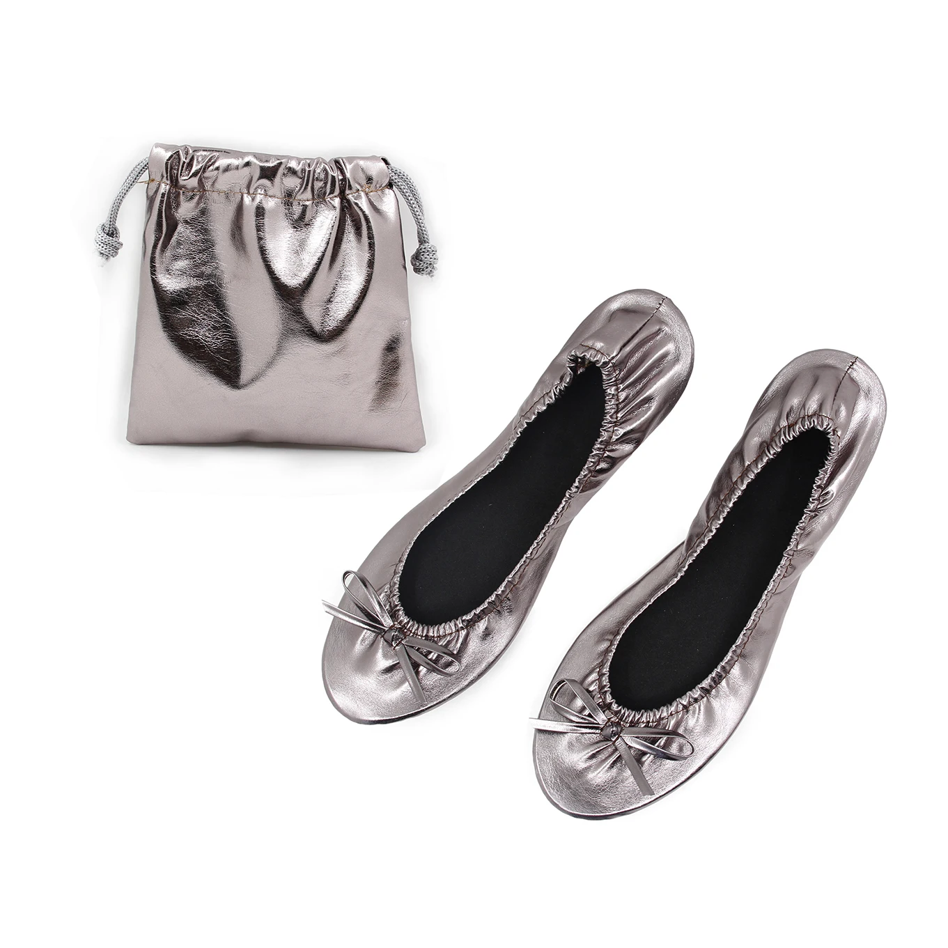 2022 customize made in China cheap wedding gift items cheap disposal woman flat shoes in matching bags