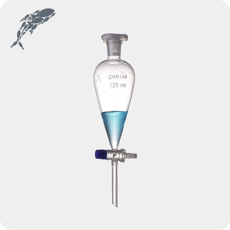 JOAN Glass Separating Funnel With PTFE Stopcock